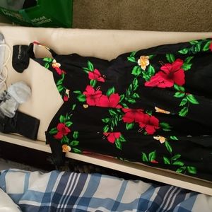 Royal creations flower print dress size M